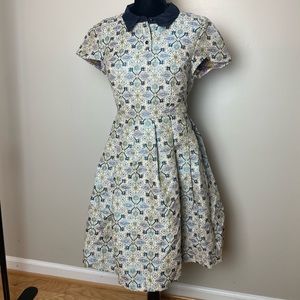 ModCloth Medium Princess Style Embroidered Dress